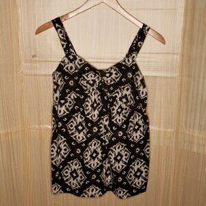 Oh Baby By Motherhood Maternity Sleeveless Southwestern Top Black Medium